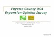 Fayette County USA Expansion Opinion Survey