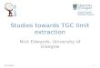 Studies towards TGC limit extraction