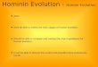 Hominin Evolution -  Human Evolution