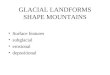 GLACIAL LANDFORMS SHAPE MOUNTAINS
