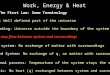 Work, Energy & Heat