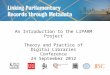 An Introduction to the LIPARM Project Theory and Practice of Digital Libraries Conference