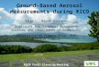 Ground-Based Aerosol Measurements during RICO