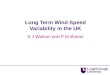 Long Term Wind Speed Variability in the UK