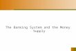 The Banking System and the Money Supply