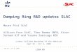Damping Ring R&D updates SLAC