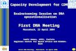 Capacity Development for CDM Brainstorming Session on DNA operationalisation First DNA Meeting