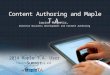 Content Authoring and Maple T.A