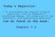 2.1 Section Objectives – page 35