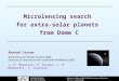 Microlensing search  for extra-solar planets  from Dome C
