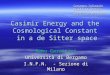 Casimir Energy and the Cosmological Constant  in a de Sitter space