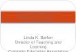 Update of State Council on  Educator Effectiveness Recommendations