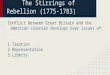 The Stirrings of Rebellion (1775-1783)