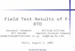 Field Test Results of F-RTO