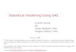 Statistical modelling Using SAS