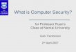 What is Computer Security?