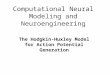 Computational Neural Modeling and Neuroengineering