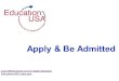 Apply & Be Admitted