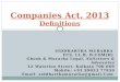 Companies Act, 201 3 Definitions