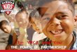 The YMCA and You THE POWER OF PARTNERSHIP