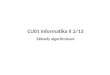 CU01 Informatika II  2/13 Základy algoritmizace