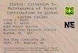 Status: Criterion 5—Maintenance of forest contribution to global carbon cycles