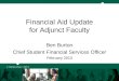 Financial Aid Update for Adjunct Faculty