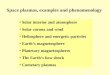 Space plasmas, examples and phenomenology