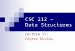 CSC 212 – Data Structures