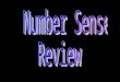 Number Sense Review