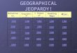 GEOGRAPHICAL JEOPARDY!