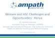 Women and HIV: Challenges and Opportunities - Kenya