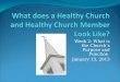 What does a Healthy Church and Healthy Church Member Look Like?