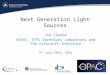 Next Generation Light  Sources