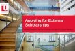Applying for External Scholarships