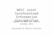 WECC Joint Synchronized Information Subcommittee