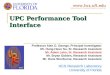 UPC Performance Tool Interface