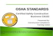 Certified Safety Construction  Business CB103