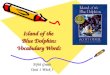 Island of the  Blue Dolphins Vocabulary Words