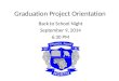 Graduation Project Orientation
