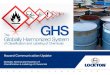Hazard Communication Update Globally Harmonized System of  Classification & Labeling of Chemicals