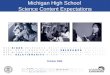 Michigan High School  Science Content Expectations