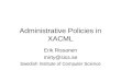 Administrative Policies in XACML