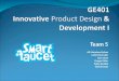 GE401   Innovative  Product Design  & Development I
