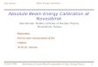 Absolute Beam Energy Calibration at Novosibirsk