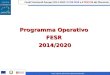 Programma Operativo  FESR  2014/2020