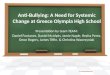 Anti-Bullying: A Need for Systemic Change at Greece Olympia High School