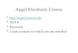 Angel Electronic Course