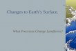 Changes to Earth’s Surface