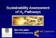 Sustainability Assessment of H 2  Pathways